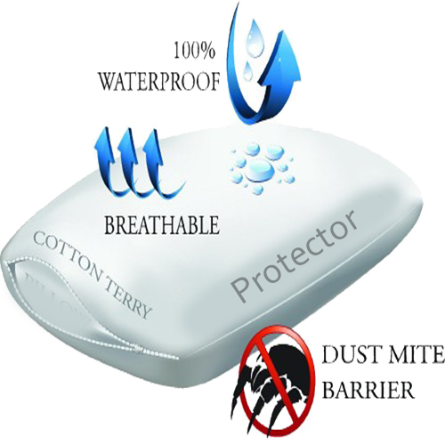 Maxi Protection Allergy Barrier Waterproof Cool Pillow Protector